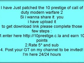 Mw2:: 10th Prestige XP Hack FREE!! + free invites to ...