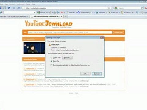 How To Download Youtube Videos in mp4, flv, 3gp, HD