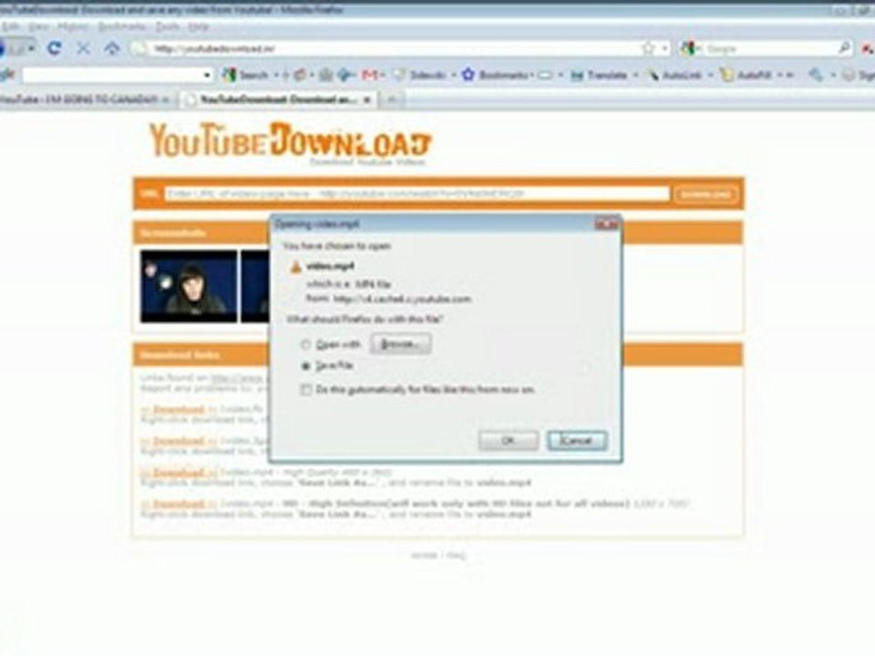 How To Download Youtube Videos in mp4, flv, 3gp, HD