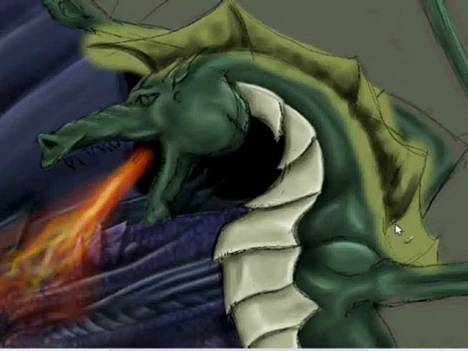 dragon war speed painting