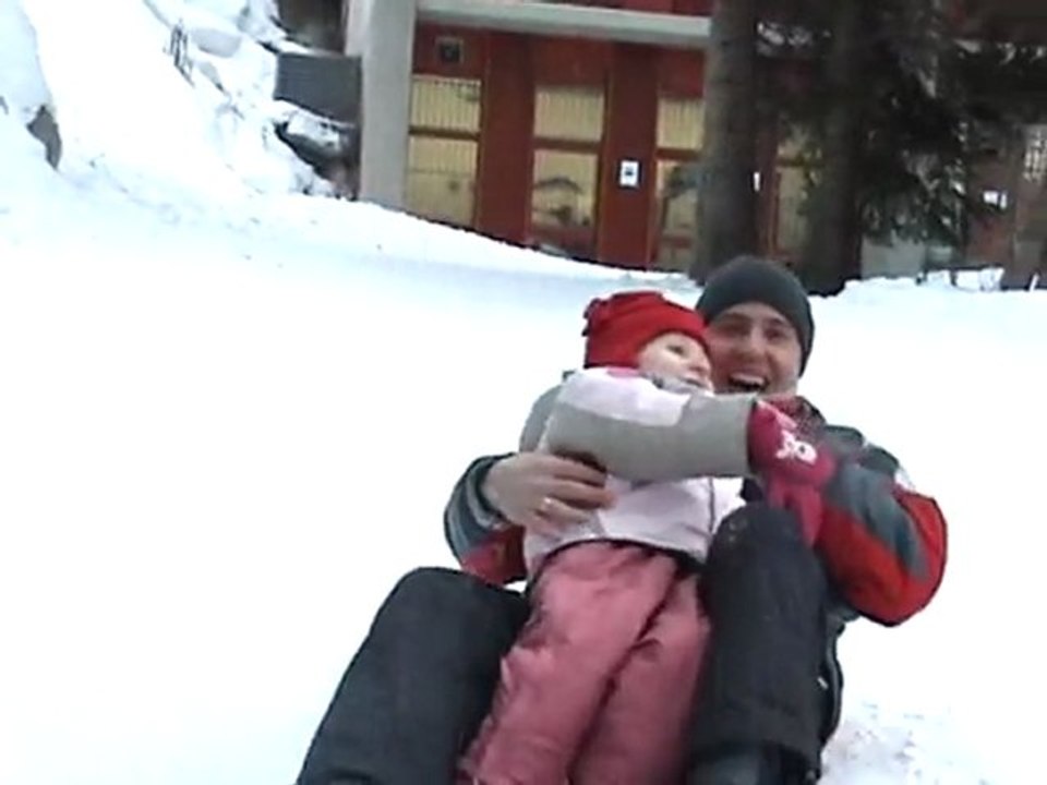 Ski Thaïs, chute papa