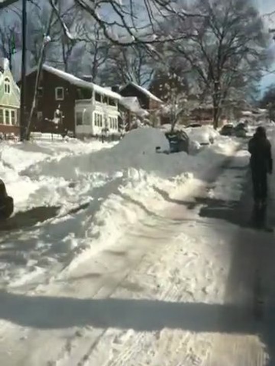 Walking to the Co-Op with Roommate - 2/8/10