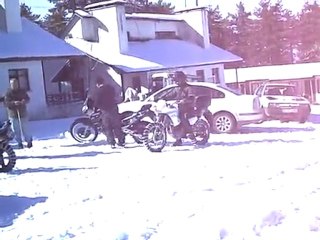 Ümit Kaplan zincirli motosiklet sürüşüHanniballar Kış kampı