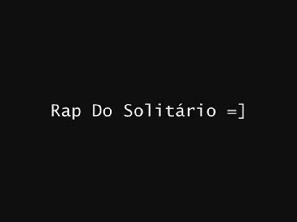 Rap do Solitário