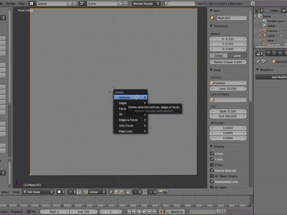 Blender 2.5 tuto : réaliser une assiette et un verre