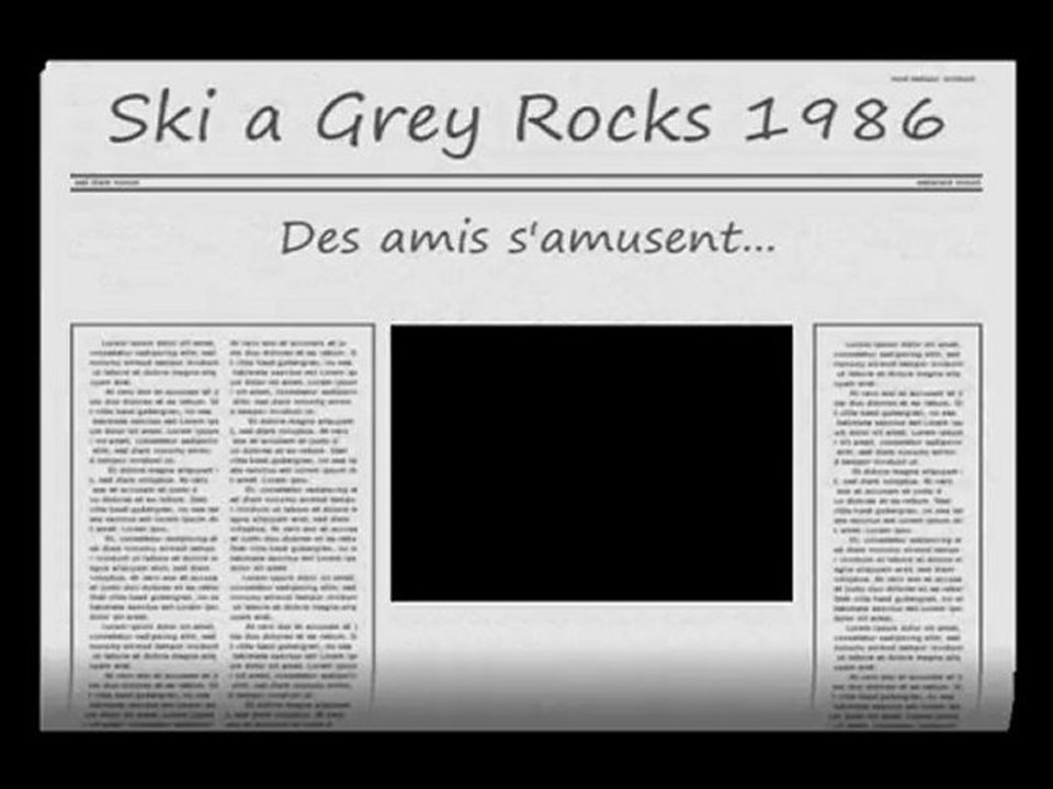 Grey Rocks - ski de printemps 1986