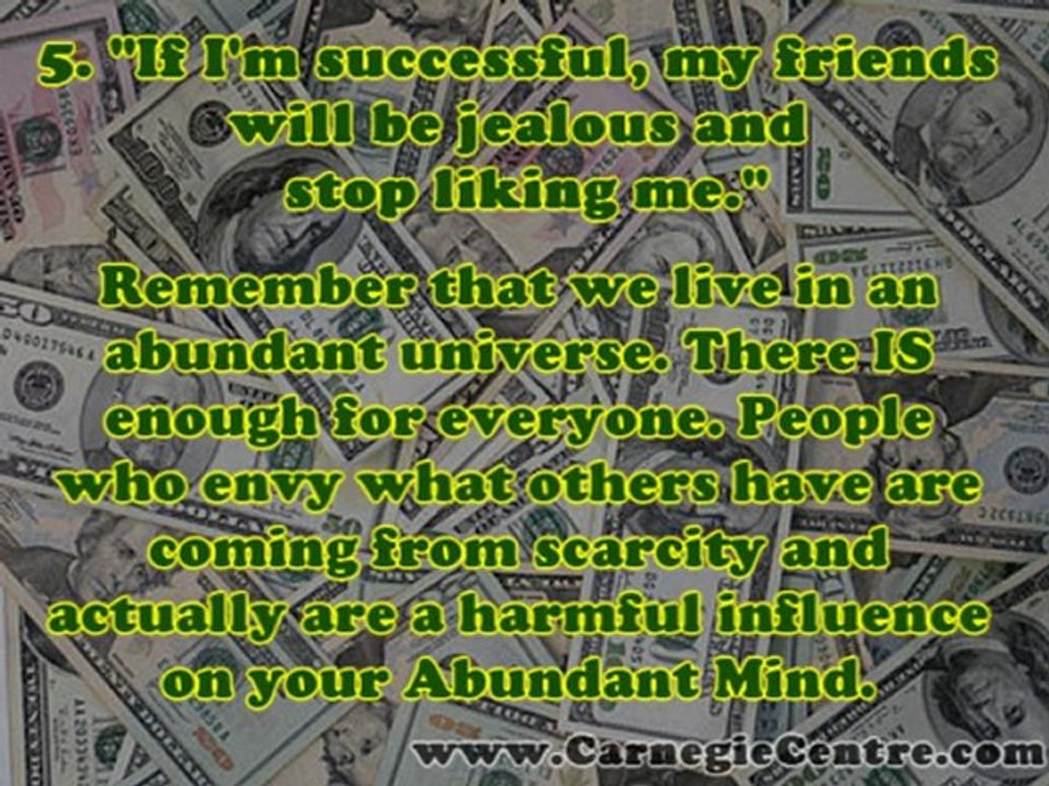The Top Ten Destructive Money Beliefs