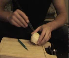 vidéo sculpture de légume