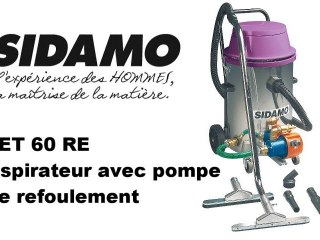 Aspirateur eau et poussière SIDAMO JET 60 RE avec Pompe de