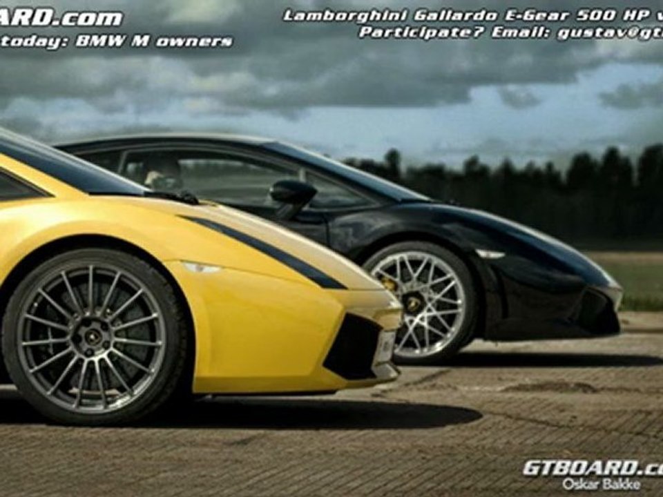 BMW M6 vs Lamborghini Gallardo E-Gear 500 HP