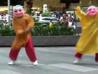 Hip-hop Singapore lion dance at ION Orchard