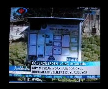YEŞİLKÖY TÜRKOĞLU İLKÖĞRETİM BİZDEN HABERLER PANOMUZ TRT DE