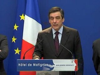 Fillon et les secours d'Haïti