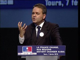 Discours de Xavier Bertrand à Tours le 7 février 2010