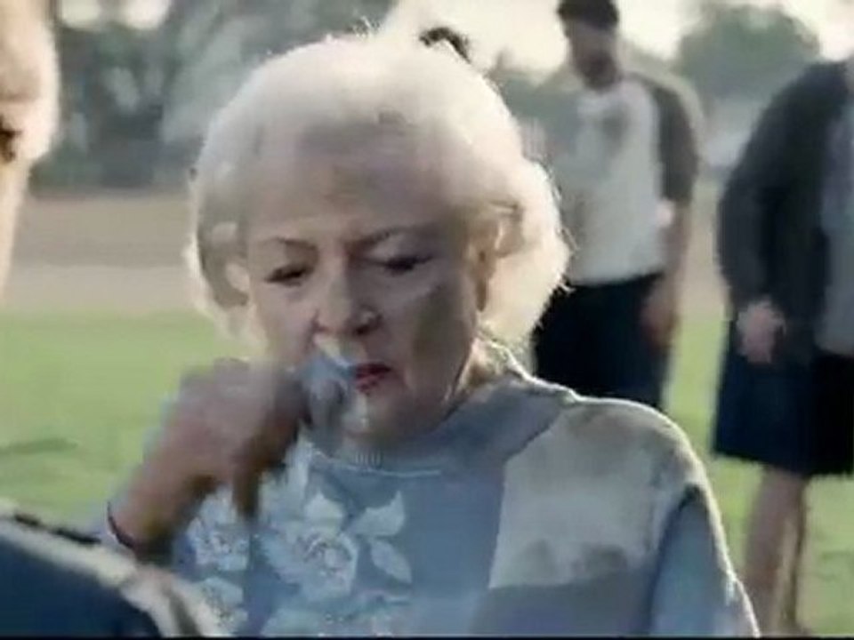 Betty White Snickers Super Bowl Ad 2010 Commercial