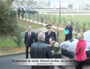 Beauvais : Roselyne Bachelot et Gérard Larcher à l'hôpital
