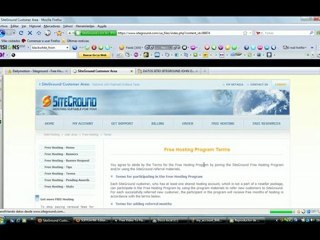 Siteground - Free Hosting Terms