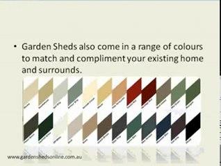 Garden Shed Sizes and Designs