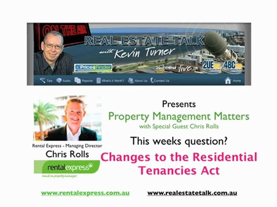 Changes to the Residential Tenancies Act