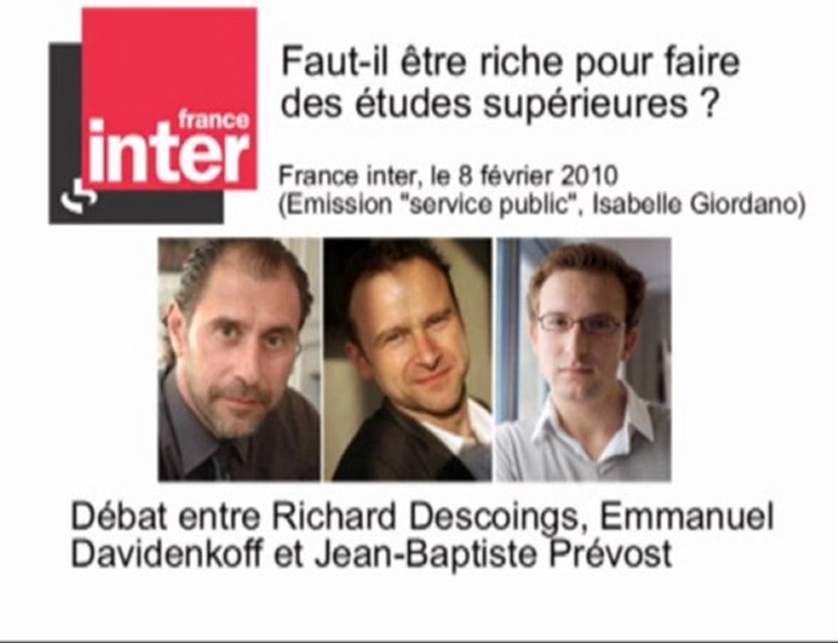 Faut-il être riche pour faire des études supérieures?