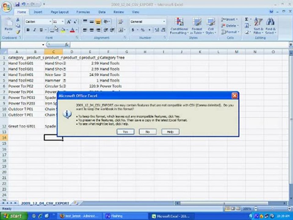 Virtuemart Tutorial -  Manage Inventory Using CSV Templates