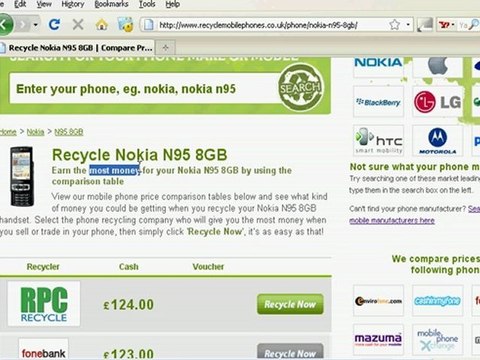 Recycle N95 Mobile Phone Nokia