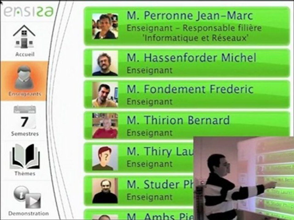 Vue Enseigants