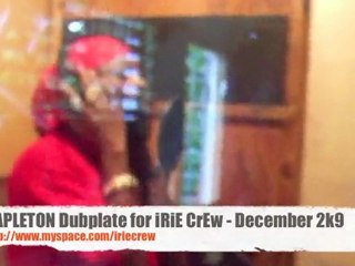 CAPLETON Voicing Dubplate for IRIE CREW