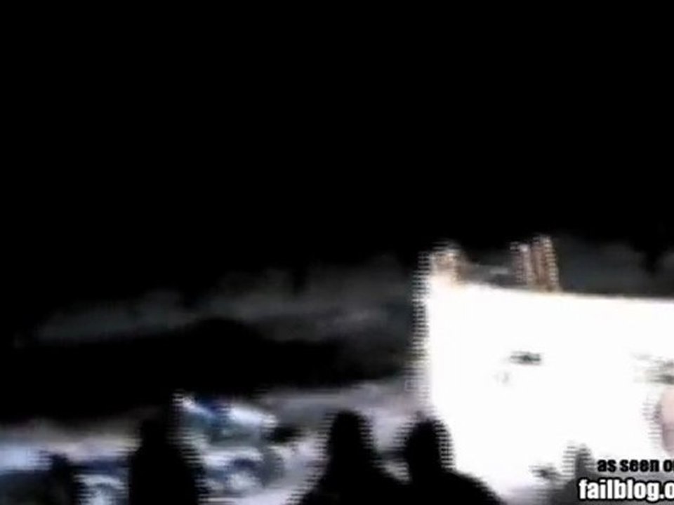 Snowboard Jump Fail