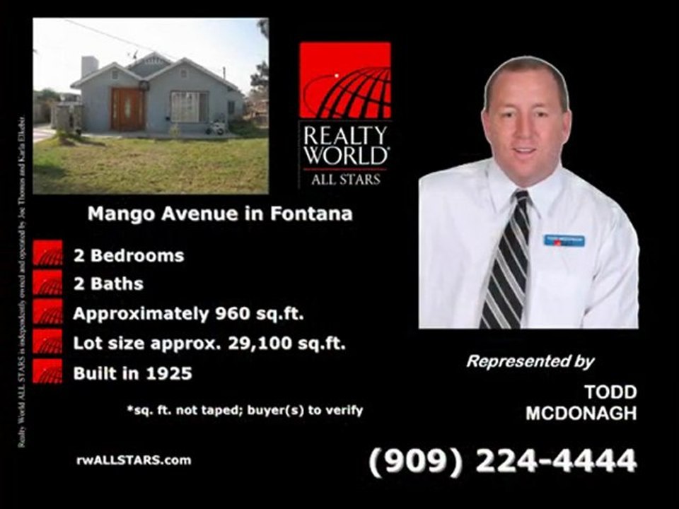 Mango in Fontana CA by Realty World ALL STARS