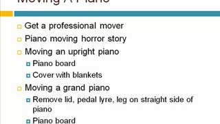 How To Move A Piano