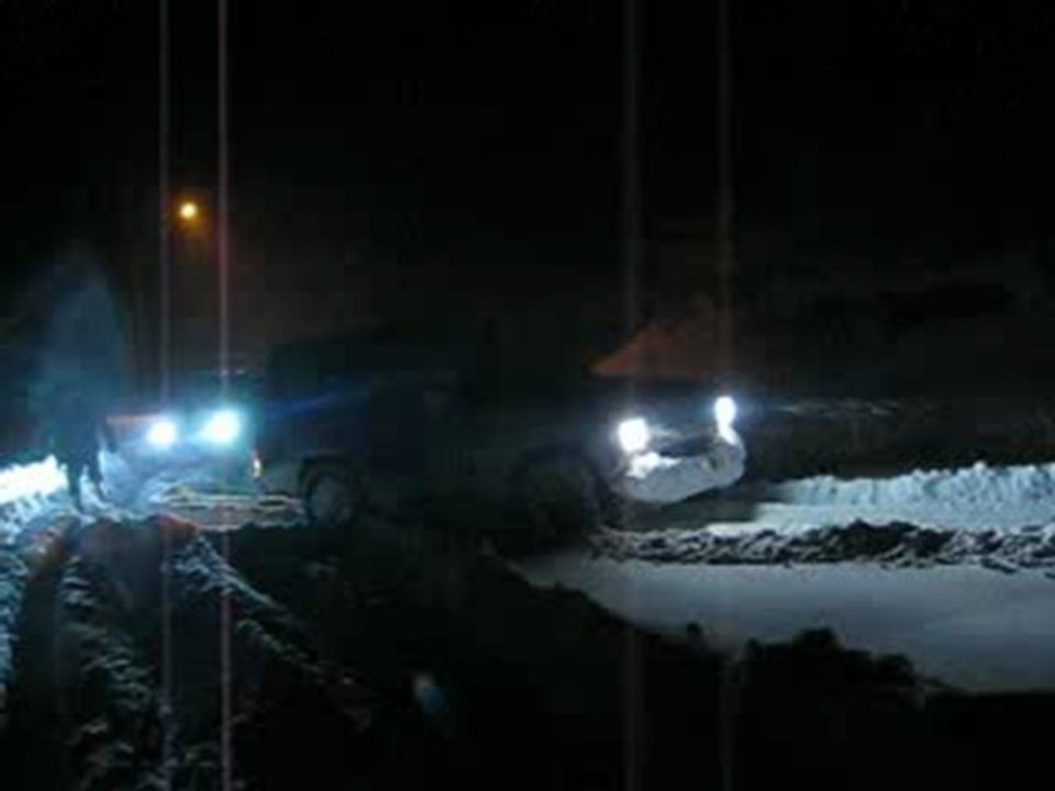 Kar makinesi İşbaşında