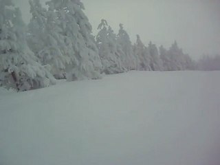 Caméra embarquée sur la piste rouge des Estables