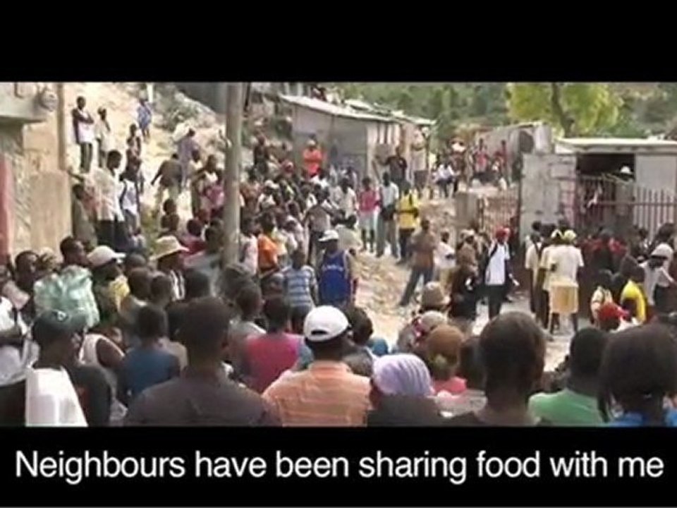 ActionAid in Haiti - distributing food in Mariani