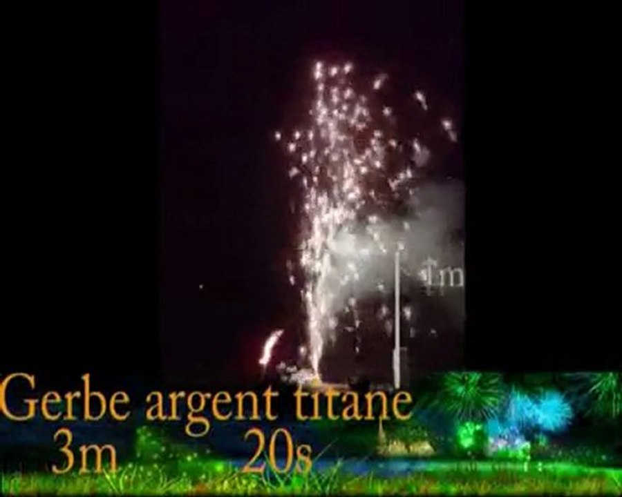 gerbe argent titane 3m 20s
