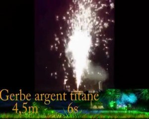 gerbe argent titane 4,5m 6s