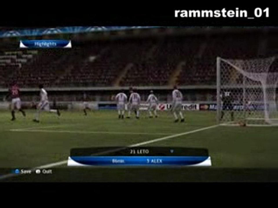 pes 2010   milan beşiktaş    5-1    :)