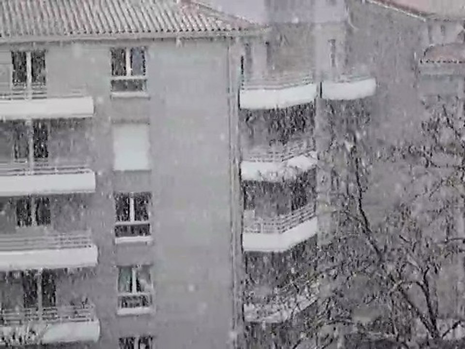 Tempête de neige sur Mont-de-Marsan