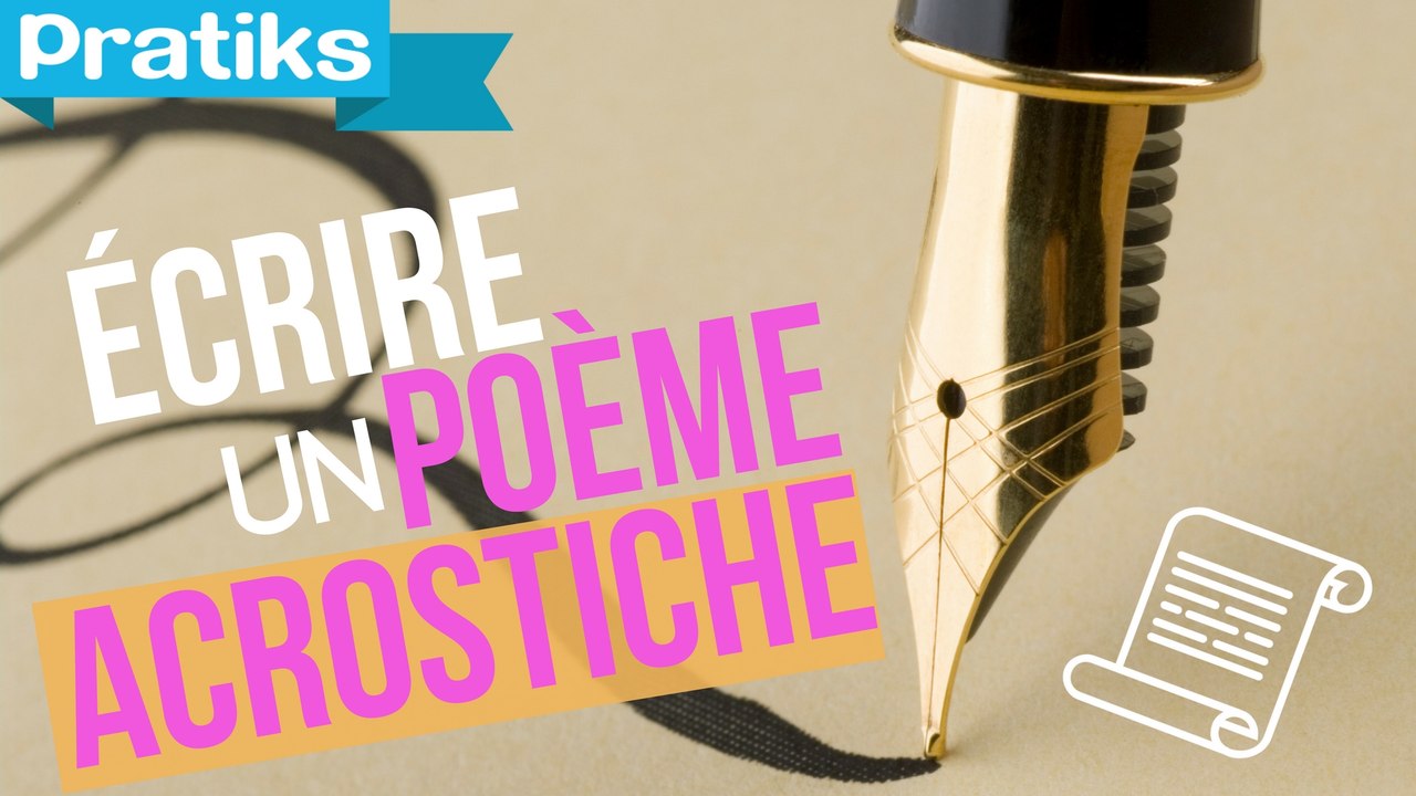 Poesie Comment Ecrire Un Poeme En Acrostiche Video Dailymotion