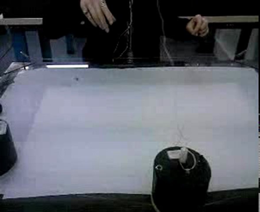 Exprérience sur les chocs avec mobile aéroporteur