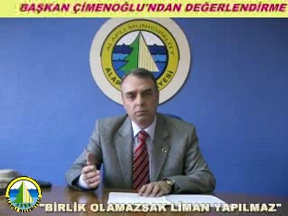 BAŞKAN ÇİMENOĞLU'NDAN LİMAN DEĞERLENDİRMESİ