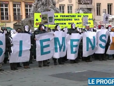 Manifestation de Siemens VAI à Lyon : 274 emplois menacés