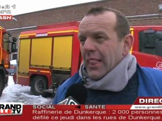 Un Incendie ravage une usine de Roubaix