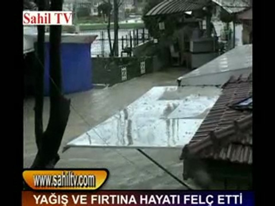 YAĞIŞ VE FIRTINA HAYATI FELÇ ETTİ