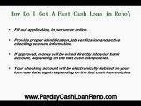 Get a Fast Cash Loan in Reno