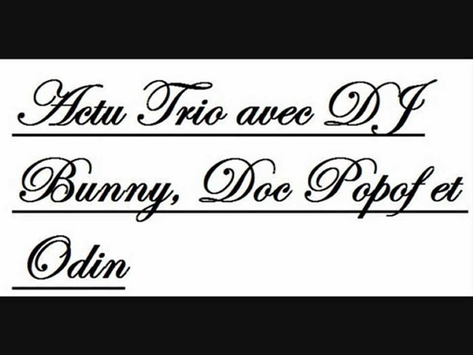 "Actu Trio" du jeudi 11 février 2010 - Partie 2