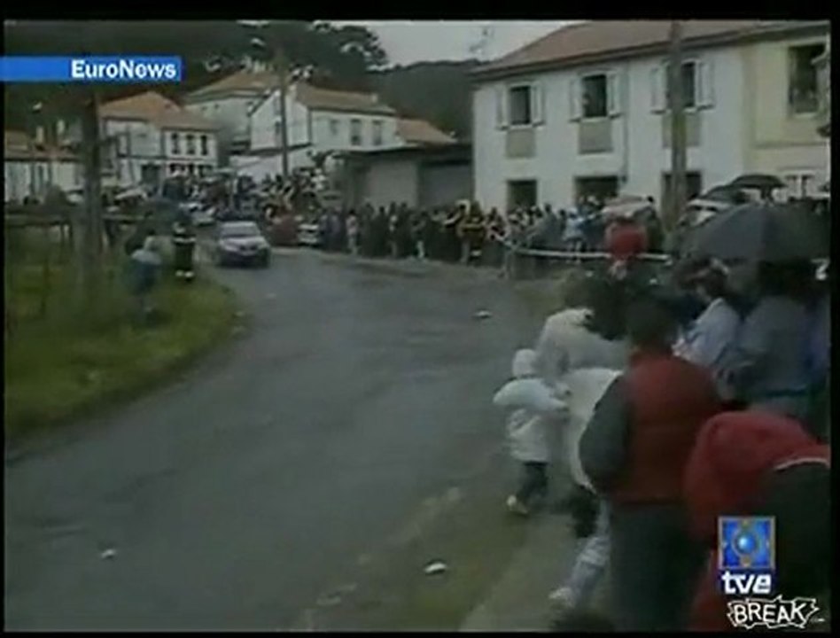 Un accident pendant rallye