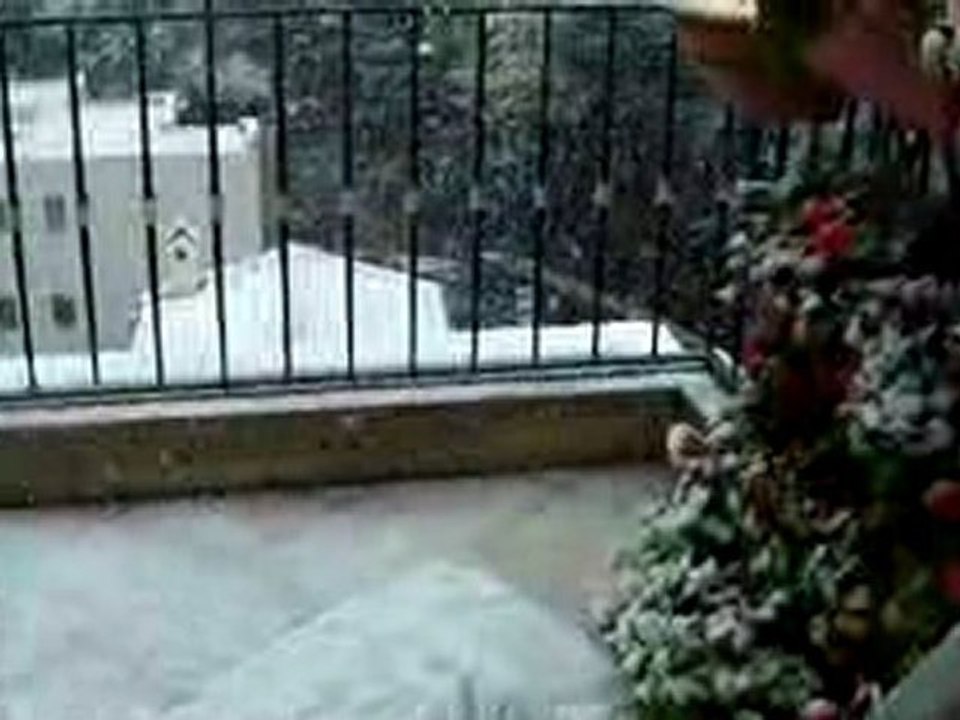 Tombe la neige à Nice