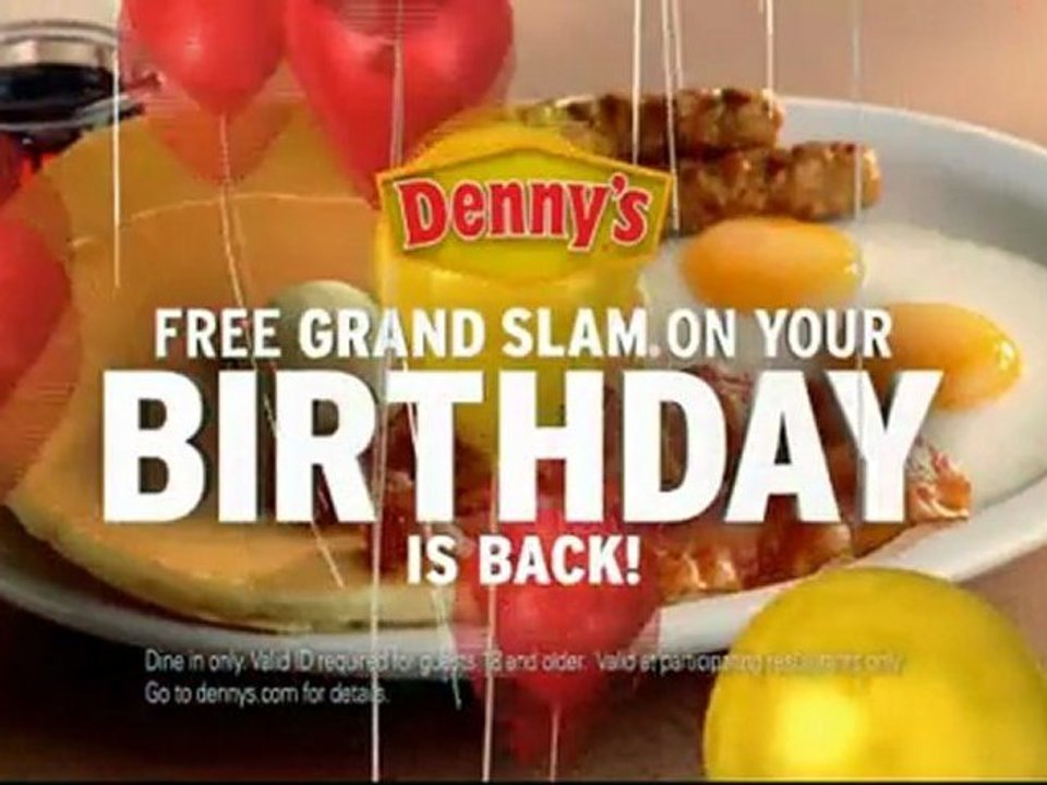 Denny's Birthday Slam Super Bowl Ads 2010 Commercials All 3