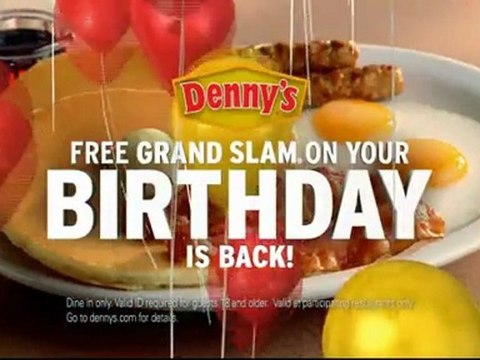 Denny's Birthday Slam Super Bowl Ads 2010 Commercials All 3